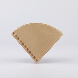 Disposable Natural Coffee Filter Papers V60 Cone Shaped Coffee Filters 100PCS Per Bag